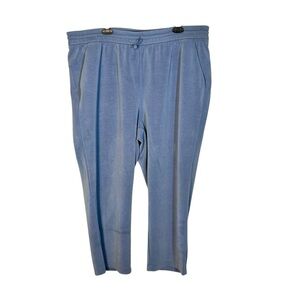 Lululemon Plus Size 20 Softstreme HighRise Straight-Leg Cropped Pant Blue W6BZXS